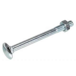 Slotbout VZ 4.8 + moer DIN603/555 M6x25mm