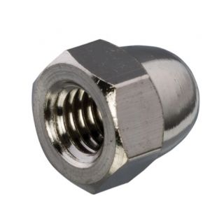 Dopmoer messing vernikkeld SW-24 DIN1587 M16