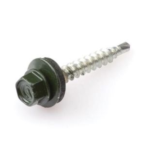 Profielplaatschroeven VZ flessengroen RAL6007 4.9x35mm