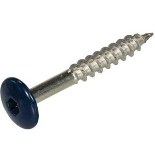 Kleurkopschroeven RVS-A2 staalblauw RAL5011 4.8x38mm