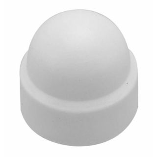 Afdekkap kunststof voor moer wit RAL9010 M6