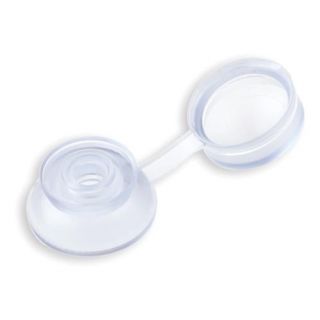 Afdekkap kunststof wit voor schroeven 5mm