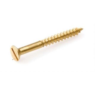 Houtschroeven messing blank ZS 4.0x30mm