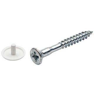 Kopboringschroeven PZ-2, met kap wit 4.5x30mm