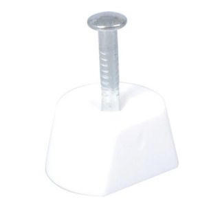 Plankdrager met nagel wit 10mm