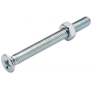 Metaalschroeven PH-1 + moer M3x12mm