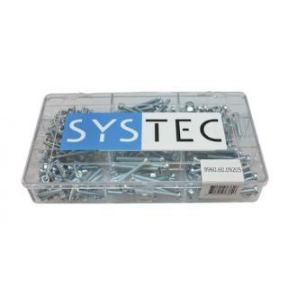 Systec 9-vaks Metaalschroeven VZ + moer DIN84/934