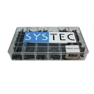 Systec 18-vaks Plaatschroeven gezwart DIN7981 & 7983