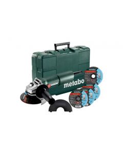 Metabo - W 750-125 Set - Haakse slijper 230V